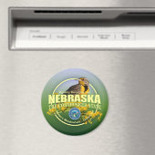 Nebraska Staat Vogel & Bloem Magneet (Insitu (Vaatwasser))