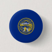 Nebraska Staatsvlag Verenigde Staten Ronde Button 3,2 Cm (Voorkant)