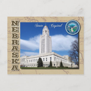 Nebraska State Capitol, Lincoln, Nebraska Briefkaart