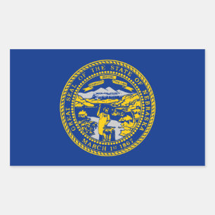 Nebraska State Flag, Verenigde Staten Rechthoekige Sticker