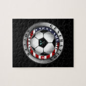 Nebraska State Generation X American Soccer. Legpuzzel (Horizontaal)