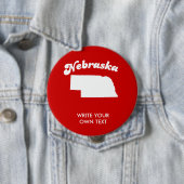 NEBRASKA STATE MOTTO T-SHIRT T-shirt Ronde Button 4,0 Cm (In situ)