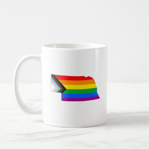 Nebraska State Pride LGBTQ Progress Pride Koffiemok