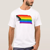 Nebraska State Pride LGBTQ Progress Pride T-shirt (Voorkant)