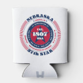 Nebraska State Pride Monogram Koeler (Achterkant)