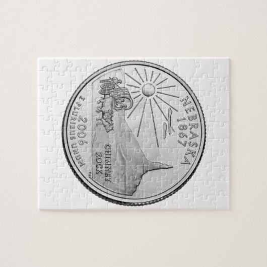 Nebraska State Quarter Legpuzzel (Horizontaal)