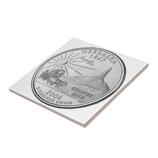 Nebraska State Quarter Tegeltje (Zijkant)