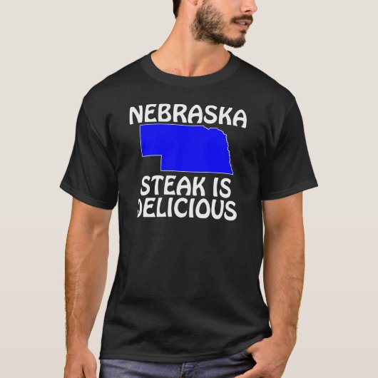 Nebraska - Steak Is Heerlijk T-shirt (Voorkant)