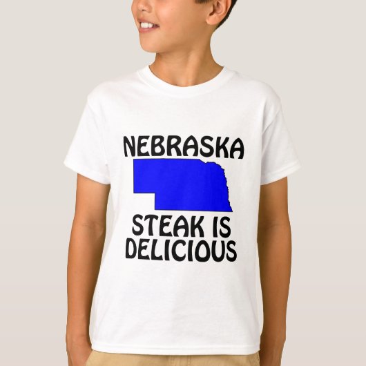 Nebraska - Steak Is Heerlijk T-shirt (Voorkant)
