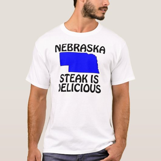 Nebraska - Steak Is Heerlijk T-shirt (Voorkant)
