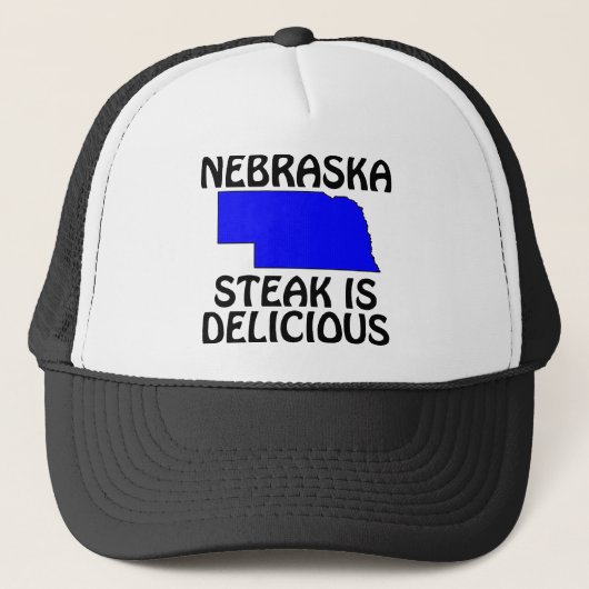 Nebraska - Steak Is Heerlijk Trucker Pet (Voorkant)