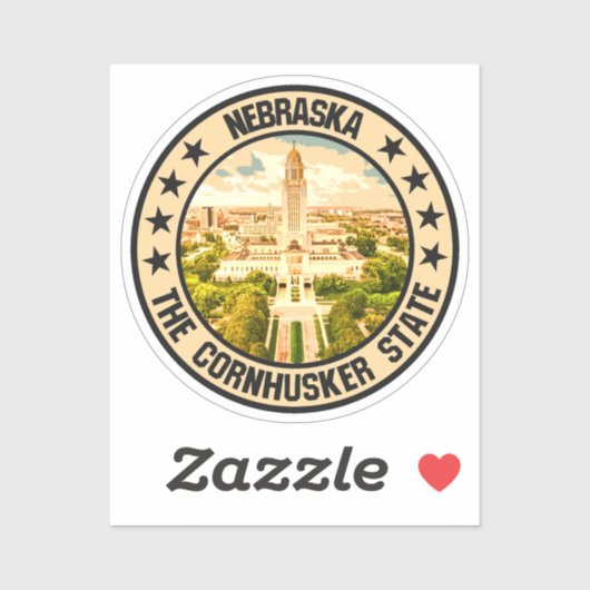 Nebraska Sticker (Vel)