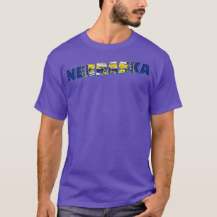 Nebraska stijl retro souvenir t-shirt
