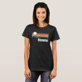 Nebraska Sunset 80s Retro Summer State Verenigde T-shirt (Voorkant volledig)