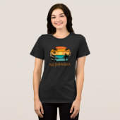 Nebraska: Surfersparadijs Tri-Blend Shirt (Voorkant volledig)
