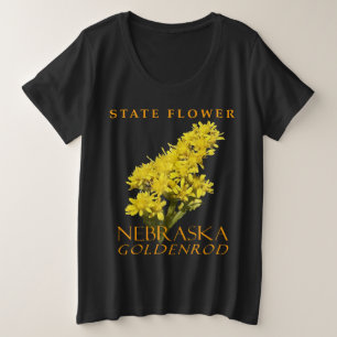 Nebraska Territory Bloem Soldiago gigantean Grote Maat T-shirt