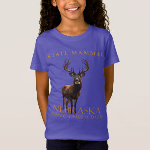 Nebraska Territory Zoogdier Het Witstaarthert T-shirt