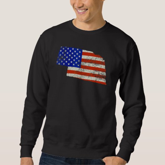 Nebraska Thuis Usa Vlag Trui (Voorkant)