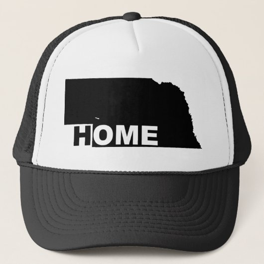 Nebraska Thuis Weg Van Staat Pet Hoed (Voorkant)