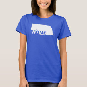 Nebraska Thuis Weg Van State T-Shirt Tees