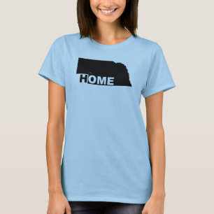Nebraska Thuis Weg Van State T-Shirt Tees