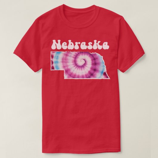 Nebraska Tie Dye T-shirt (Design voorkant)