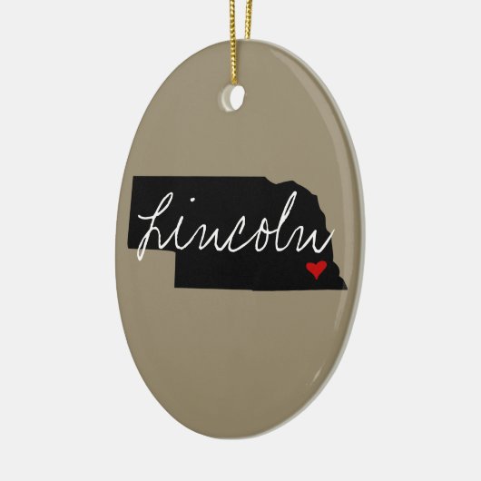 Nebraska Town Keramisch Ornament (Links)