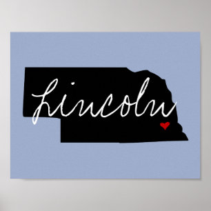 Nebraska Town Poster