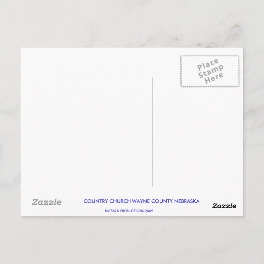 NEBRASKA-UITZICHTEN BRIEFKAART (Achterkant)