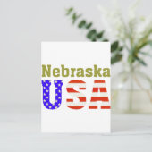 Nebraska USA! Briefkaart (Staand voorkant)