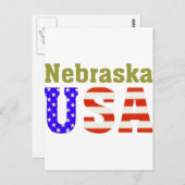 Nebraska USA! Briefkaart (Voorkant / Achterkant)