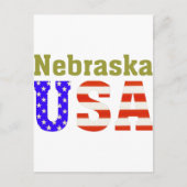 Nebraska USA! Briefkaart (Voorkant)