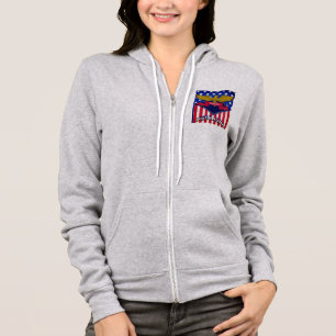 Nebraska USA Flag Hoodie