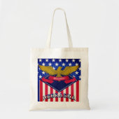 Nebraska USA Flag Tote Bag (Voorkant)
