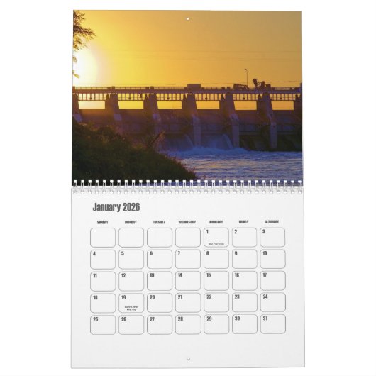 Nebraska-USA Kalender (Jan 2026)