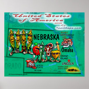 Nebraska USA Poster