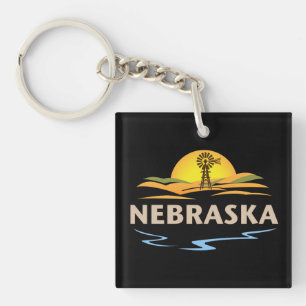 Nebraska Verenigde Staten Sleutelhanger