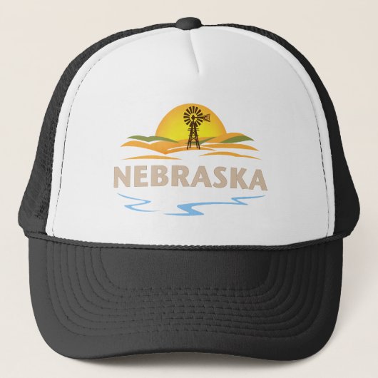 Nebraska Verenigde Staten Trucker Pet (Voorkant)