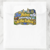 Nebraska vierkante sticker (Tas)