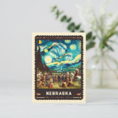 Nebraska | Vincent van Gogh geïnspireerd Briefkaart (Staand voorkant)