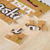 Nebraska vintage reisposter legpuzzel (Zijkant)