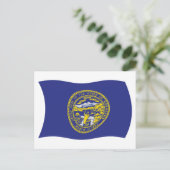 Nebraska Vlag Ansichtkaart Briefkaart (Staand voorkant)