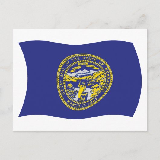 Nebraska Vlag Ansichtkaart Briefkaart (Voorkant)