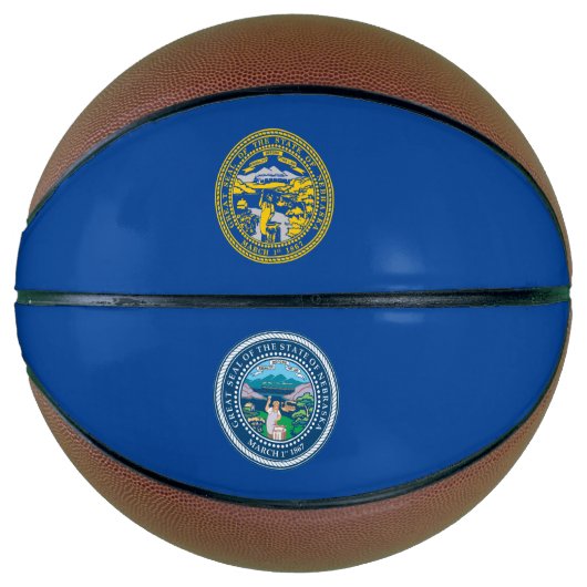 Nebraska vlag basketbal (Voorkant)