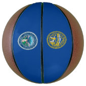 Nebraska vlag basketbal (Verticaal)