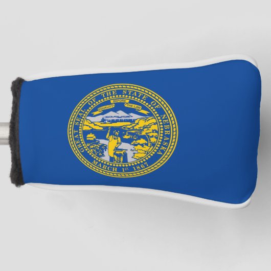 Nebraska vlag golfheadcover (Voorkant)