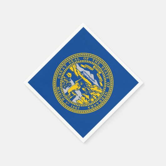 Nebraska vlag servet (Hoek)