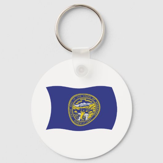 Nebraska Vlag Sleutelhanger (Voorkant)
