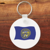 Nebraska Vlag Sleutelhanger (Voorkant)