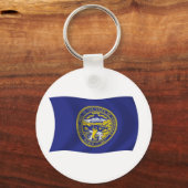 Nebraska Vlag Sleutelhanger (Voorkant)